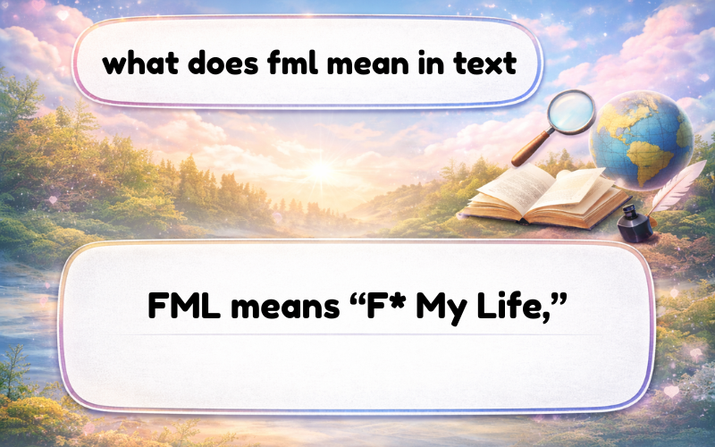 what does fml mean in text