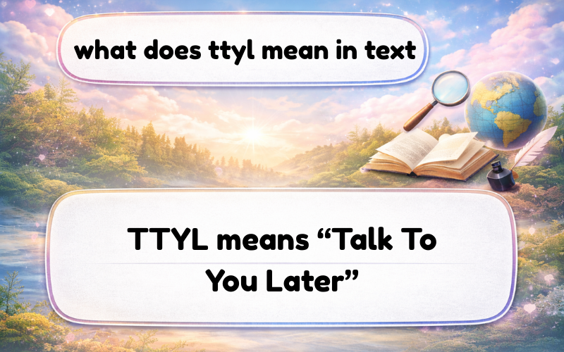 what does ttyl mean in text