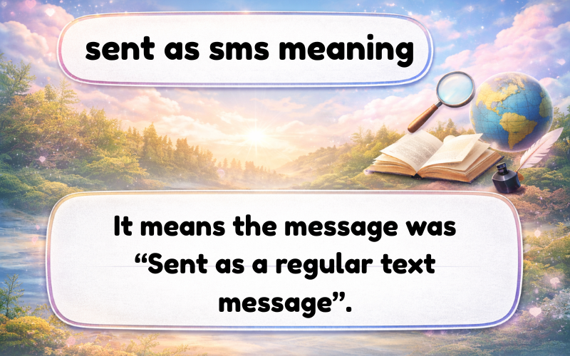 sent as sms meaning