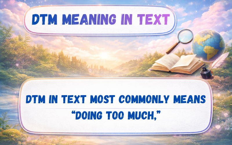 DTM Meaning in Text