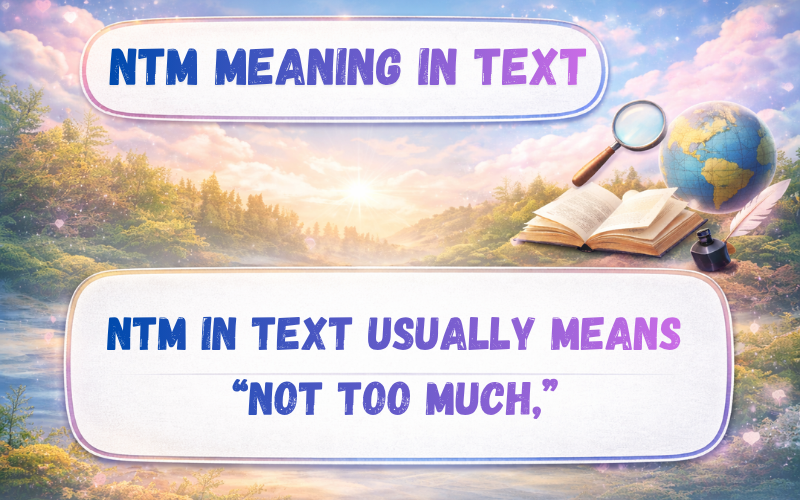 NTM Meaning in Text
