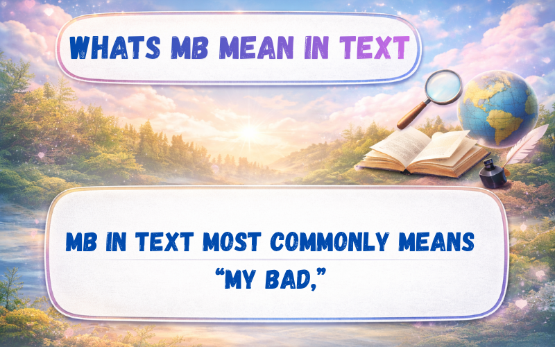 Whats MB Mean In Text