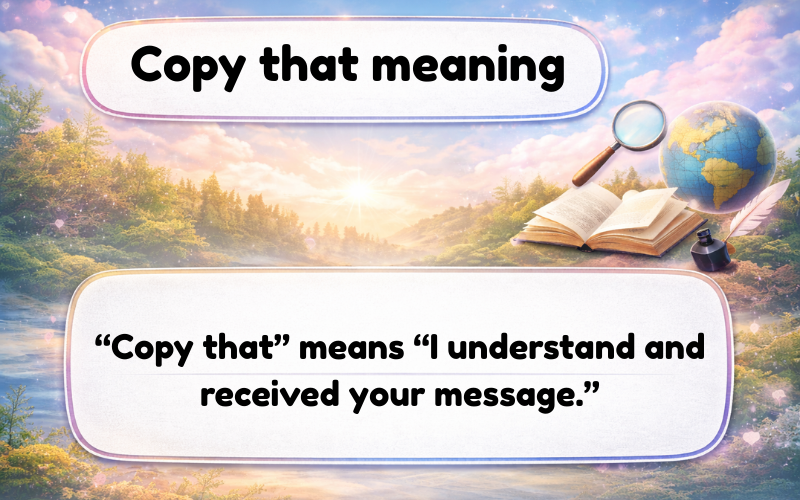 copy that meaning