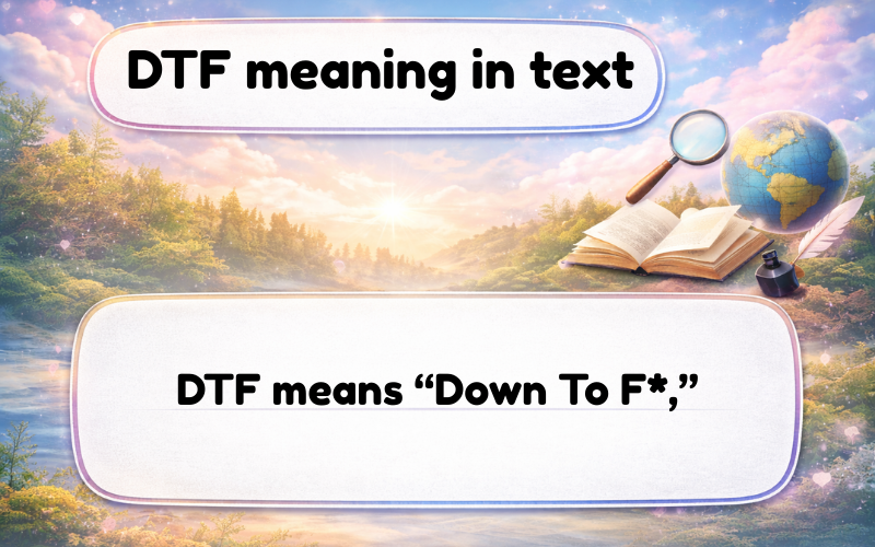 dtf meaning in text