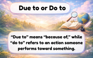 due to or do to