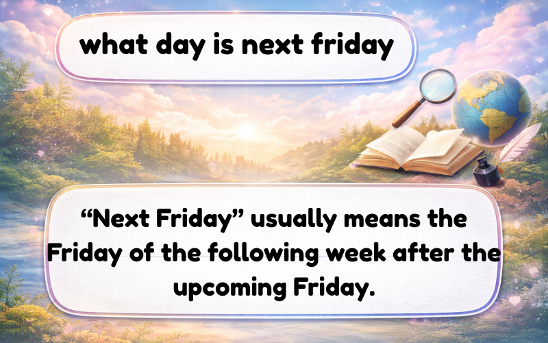 what day is next friday