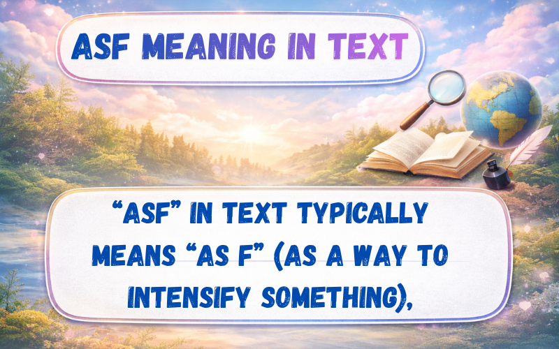 ASF Meaning in Text