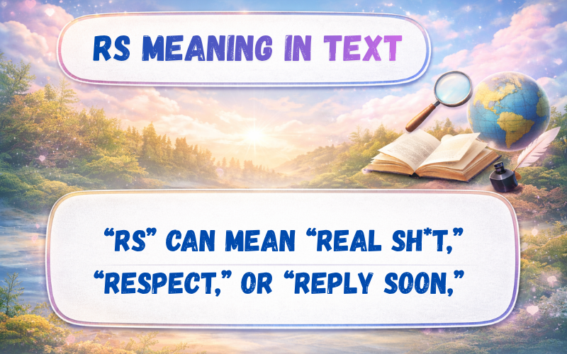 RS Meaning in Text