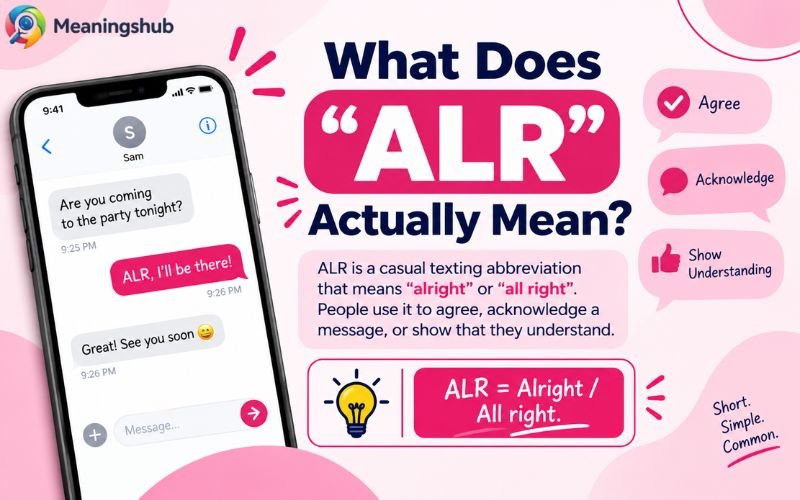 What Does ALR Actually Mean