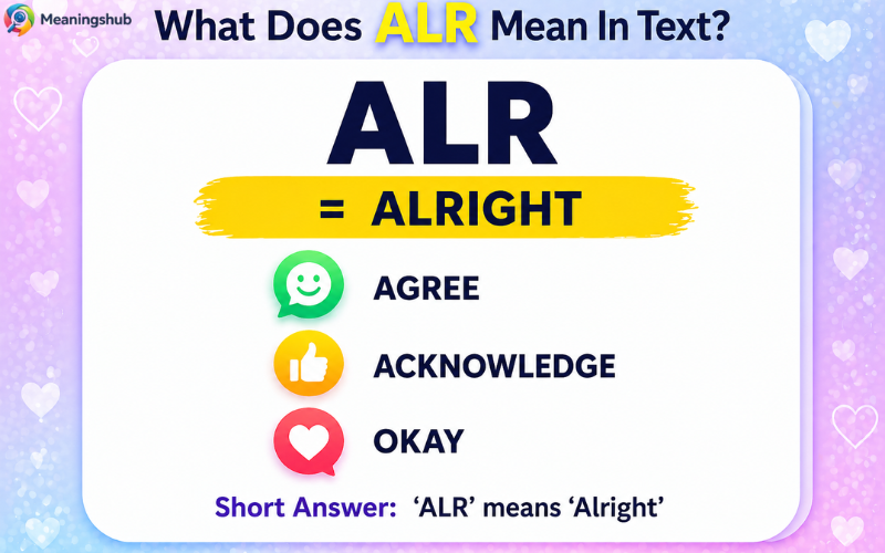 What Does ALR Mean
