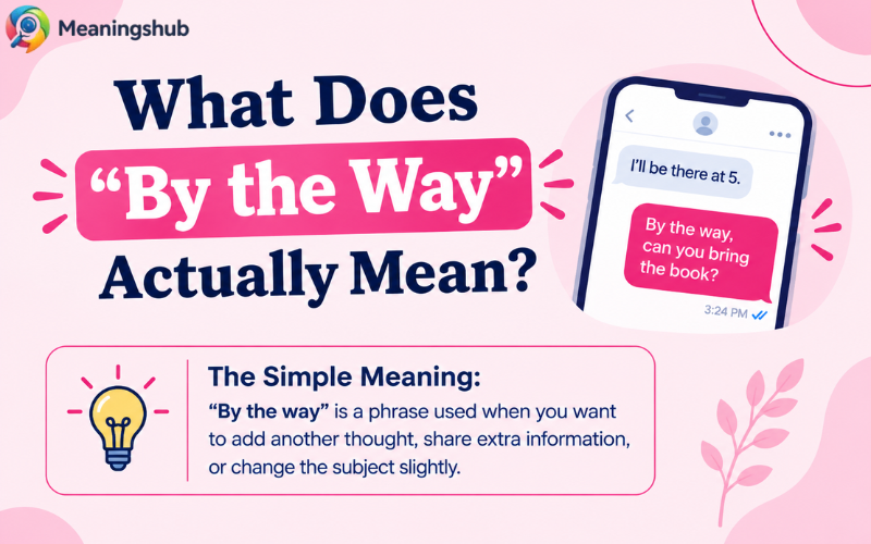 What Does “By the Way” Actually Mean