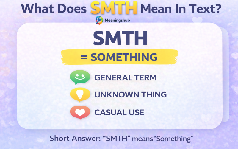 What Does SMTH Mean