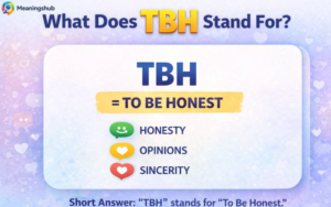 What Does TBH Stand For?