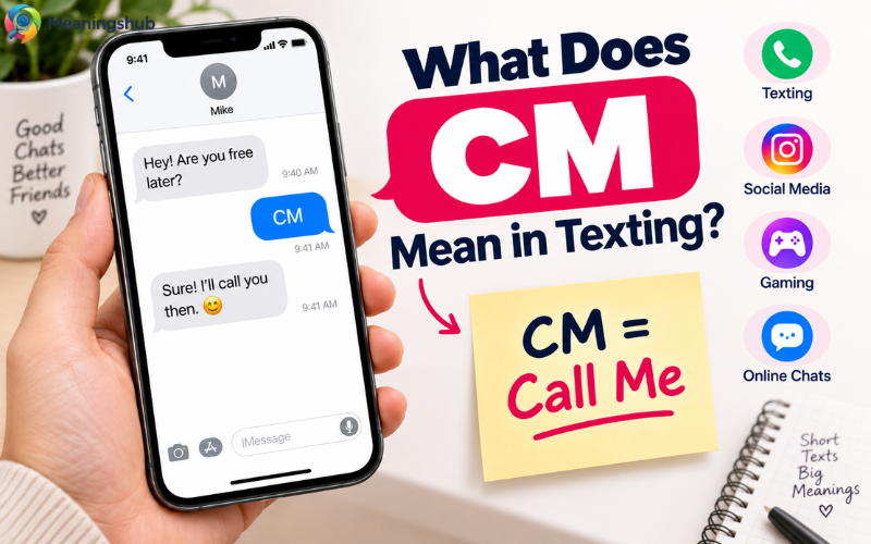 What Does CM Mean in Texting?