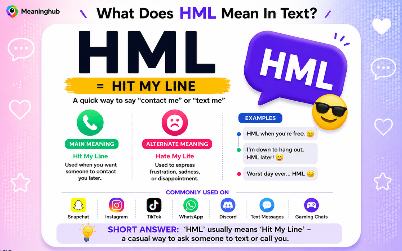 HML Meaning in Text