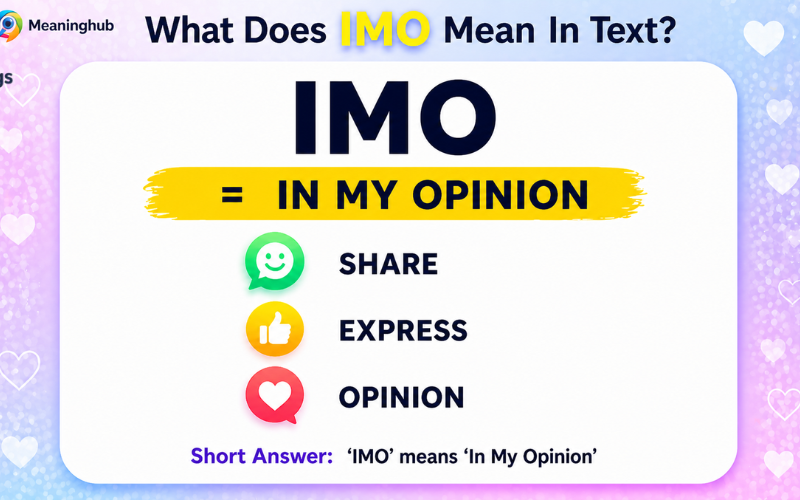 IMO Meaning in Text