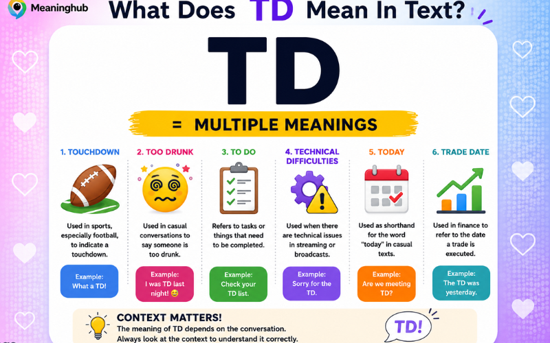 TD Meaning in Text