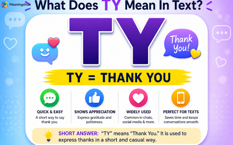 TY Meaning in Text