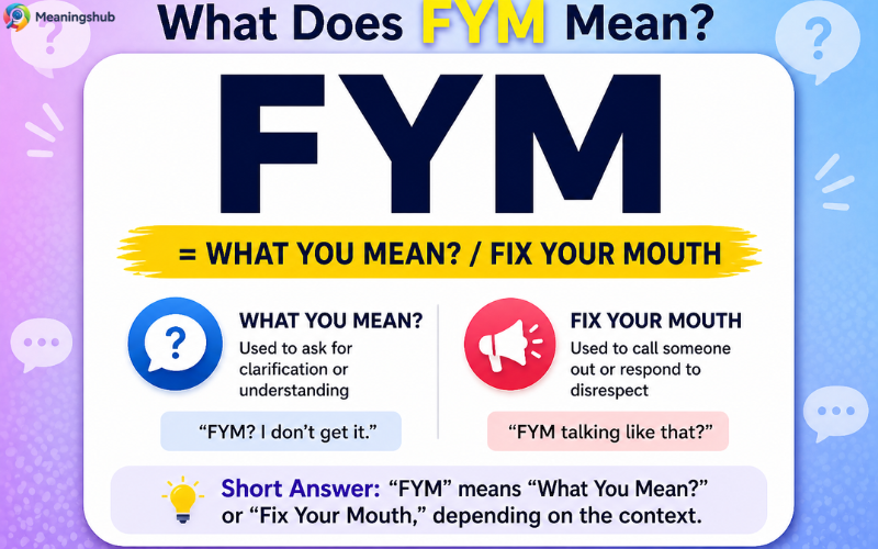 What Does FYM Mean