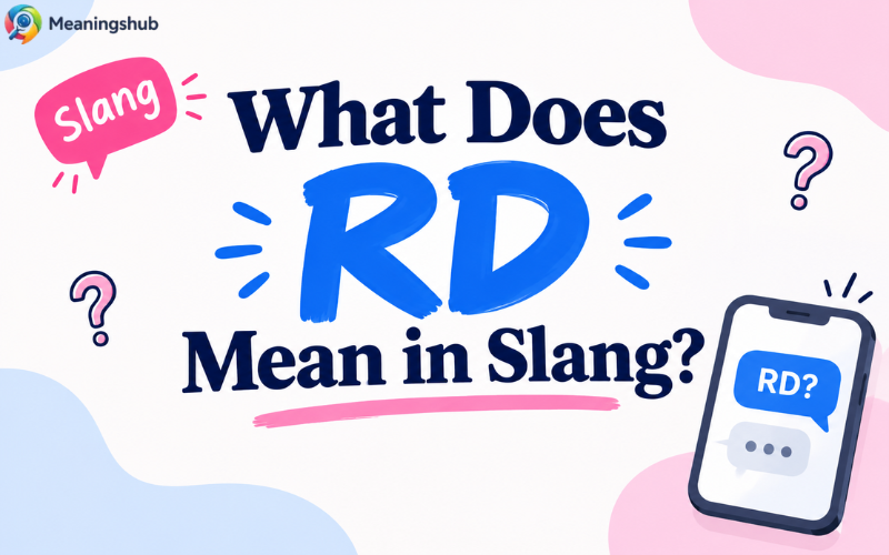 What Does RD Mean in Slang