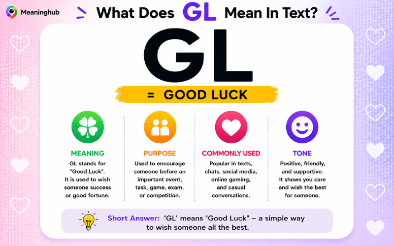 GL Meaning in Text