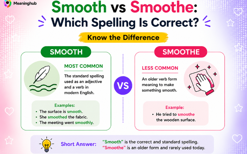 Smooth vs Smoothe