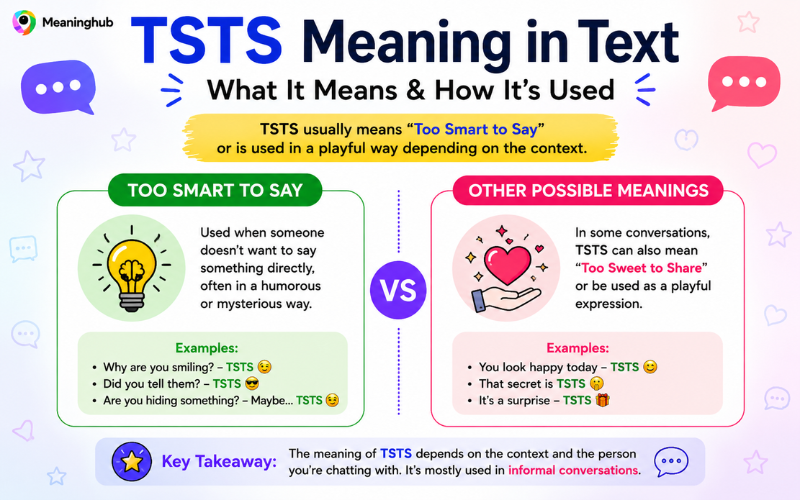 TSTS Meaning in Text