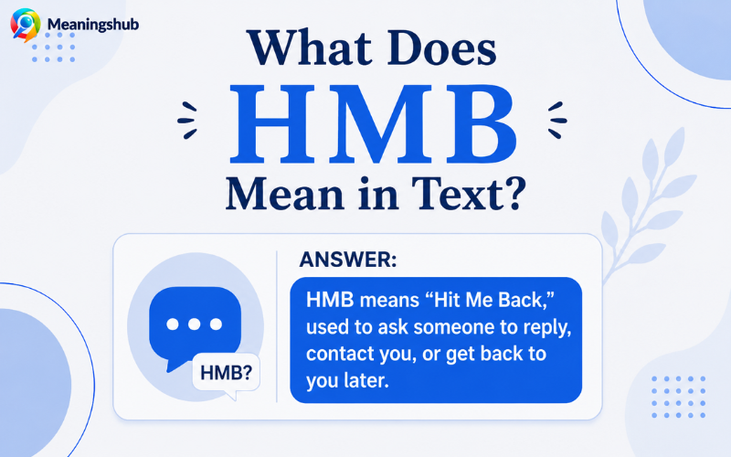 HMB Meaning in Text And short answer